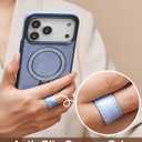 for iPhone 16 Pro Max Leather Case with Glitter Sparkly Shiny Stand | Fits for MagSafe (Sky Blue, iPhone 16 Pro Max)