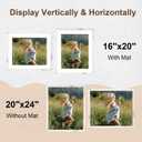 20x24 Picture Frame, Wooden Photo Frames with Tempered Glass, 1 Pack, 20x24 in