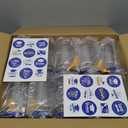 20 Sets 2026 Graduation Table Decoration with LED Lights, Mason Jar Graduation Centerpieces for Tables with Class of 2026 Felt Cap, Paper Roll, Stickers, College High School Grad Party Gifts(Blue)