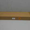 24 Inch Picture Ledge Shelf with Lip,Floating Shelves for Wall, Set of 2 Solid Pine Wood Shelves with Invisible Brackets, Wall Storage for Living Room, Bedroom, Kitchen, Bathroom(Carbonized Brown)