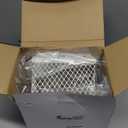 Pasimy 1 Pc 7" l x 7" W x 5" H White Stainless Steel Universal Vent guard, Easy Installation outside dryer vent cover Hood-style Kitchen Bathroom Exhaust Vents Cover