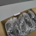 Office Chair Wheels Replacement, Transparent 3 Inch Heavy-Duty Computer Gaming Desk Rubber Casters,Smooth & Silence Gliding for All Floors Including Hardwood Carpet, Set of 5