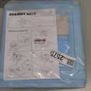 GRANNY SAYS Shoe Organizer for Closet, Fits up to 8 Pairs, 2 Pack Shoe Cubby Storage Containers with Side Mesh Pocket and Flip-Top Lids, Blue (Max Foot Length: 6")