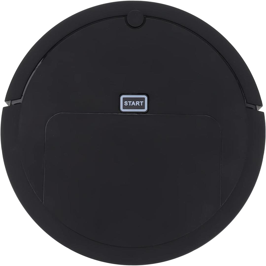 Totority Simulation Automatic Floor Sweep Robot Vacuum Toy Kids Vacuum Robot Cleaner Toy: Pretend Play Cleaner Toy Floor Sweeping Electric Robot Plaything Playhouse Simulation Appliances Black