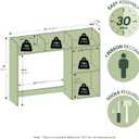 Furinno Classic Desk Shelf, 5-Shelf Desktop Hutch, Book Shelf, 3-Tier Desk Organzier, for Office Supplies, Office Desk Accessories, for Home Office, College, Dorm, Espresso, 5 Shelves