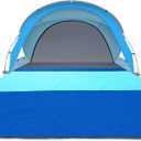 Gorich Beach Tent for 4 People with Extra-Large Sandproof Waterproof Beach Blanket, 10x9ft