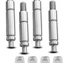 4 Pcs Dryer Left and Right Side Shafts Kit Replace W10359269 W10359270 Fit for Whirlpool Maytag Kenmore Crosley Inglis Estate KitchenAid Roper Dryer Roller Shaft Set