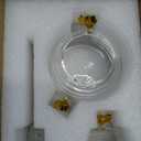 Glass Honey Jar with Dipper and Lid Little Bee Honeypot Bee Pot 17oz for Honey Syrup Jam Storage Honey Containers