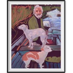 My Party Shirt Old Man And Dogs Tommy's Mother Painting Poster 18 x 24