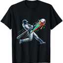 Baseball Player Drip T-Shirt, M