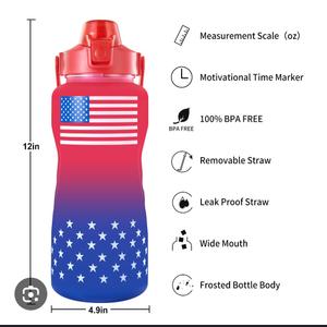 64oz Water Bottle American Flag EYQR