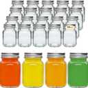 Accguan 2oz Mason Jars,Ginger Shots Bottles with Silver Lids,Glass Yogert Jars,Candle Jar,Honey,Jam,Jelly,Spice,Wedding Favors,Shower Favors(48pcs)