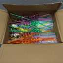 Kolewo4ever 244 Pieces Monster Truck Party Gifts Set Monster Truck Party Supplies Jam Birthday Decorations with Cup Straw Keychain Sticker Thank You Tags