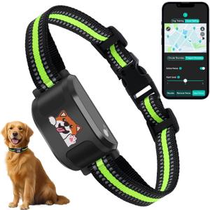Upgraded GPS Dog Fence & Tracking Collar System - No Subscription Required, Customizable Boundaries via App, Waterproof Rechargeable Collar with Remote Training, 1-Minute Setup, Long Battery Life