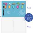 LioNergy Set of 80 Be A Voter Postcards, Vote Card Whale Postcard with Watercolor Whale Perfect for Writing to Your Representatives or Get Out the Vote Campaigns, 4 x 6 Inch (Blue)