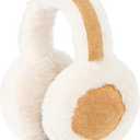 Eyegla Winter Ear Muffs Women Adjustable Fuzzy Earmuffs Faux Fur Ear Warmers Foldable Ear Covers for Cold Weather