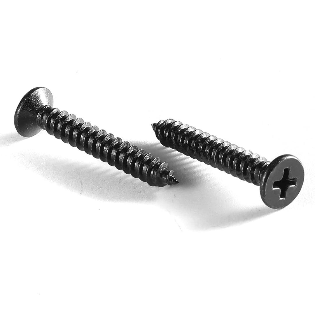 #10 x 1" Wood Screw 100Pcs 18-8 (304) Stainless Steel Screws Flat Head Phillips Fast Self Tapping Drywall Screws Black Oxide by SG TZH #10 x 1" Wood Screw 100Pcs 18-8 (304) Stainless Steel Screws Flat Head Phillips Fast Self Tapping Drywall Screws Black Oxide by SG TZH