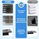 2pcs 14" x 14" Premium Aluminum Gable Vents with Screen, Paintable Design -Ideal for Attic and Shed Ventilation, Vent Opening 12"x12" (Black 14" x 14"-2 Pack)