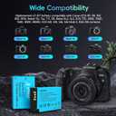 Artman LP-E17 Battery 2-Pack and Rapid Dual LP E17 Battery Charger for Canon EOS R50 R100 RP R10 R8, Rebel T8i T7i T6i T6s, Powershot V1, SL2 SL3, M3 M5 M6, 77D 200D 250D 750D 760D 800D 8000D Cameras