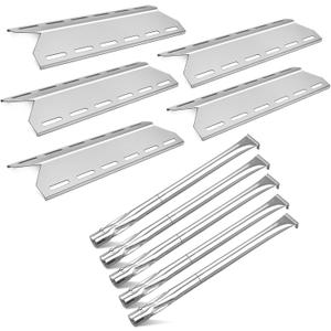 Grill Replacement Parts for Charmglow 720-0234 720-0289, Nexgrill 720-0033 720-0234, Member's Mark 720-0584, Kirkland 720-0025, SAMS 720-0584A, Heat Plates and Burner Tubes 5 Burner Grill
