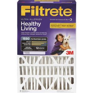 3M Allergen Reduction Air Filter 1550 [Set of 4] Size: 25" H x 16" W x 4" D