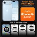 5 x TAURI for iPhone Air Case, Full Camera Protection with Screen Protector, Anti-Yellowing Military-Grade Protection Shockproof Slim Phone Case for iPhone 17 Air 6.5 inch, Clear