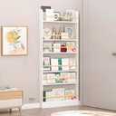 Behind The Door Bookshelf for Kids Room - Childrens Bedroom Wall Small Hidden Hanging Wood Bookcase Toy Storage Shelves Shelving Furniture,3 Tier-23.6"Lx3.9"Dx35.1"H