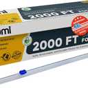 PAMI Plastic Food Wrap 18 x 2000 FT with Slide Cutter Safe Cling Stretch Film, BPA Free, Microwave & Freezer Safe, Durable Food Storage Wrap for Home & Commercial Use