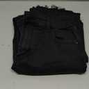 KDF Straight Leg Jeans for Women High Waisted Jeans Frayed Baggy Pants Raw Hem Loose Stretchy Cropped Wide Leg Black Size 12