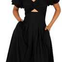 Petal & Pup Women's Maria Puff Sleeve Midi Dress, XS