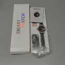 KEEPONFIT Smart Watch for Men/Women Android & iPhone, 1.27" Touch Screen Fitness Tracker with Answer/Make Calls, IP68 Waterproof Heart Rate/Sleep/SpO2 Monitor, Pedometer, 100+ Sport Modes (Black Pink)