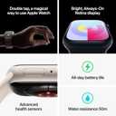 Apple Watch Series 9 [GPS, 45mm] - Midnight Aluminum Case with Midnight Sport Band, M/L 