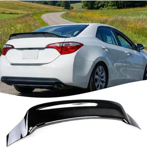 STSEV01 Rear Spoiler Wing Fit for Toyota Corolla Sedan 2014-2019 Accessories L/LE/S/SE/XLE/XSE/ECO, Glossy Black R Style ABS Trunk DeckLid Lip Exterior Trim