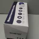 SAHEYER Donut Pillow for Tailbone Pain, Memory Foam Hemorrhoids Pillow for Sciatica Nerve, Sciatica Hip Coccyx Seat Cushion for Long Sitting Office Workers, Car Drivers, Black