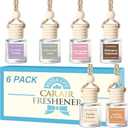 HoogaLife Car Air Freshener Diffuser Pack of 5 Hanging Air Freshener - Vanilla Scents Car Freshener for Women, 45+ Days Long Lasting Fragrance Made in USA