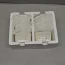 MALACASA Ramekins 4 oz Oven Safe, Porcelain Creme Brulee Ramekins Pudding Custard Cups Small Ceramic Souffle Dishes Ramakan Ramiken Ramicans Baking Bowls Set of 6, White, Series RAMEKIN-DISH