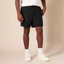 Amazon Essentials Men's Classic-Fit 7" Chino Shorts, Black (Size 34)