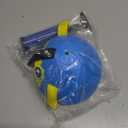 Race&Herd 6" Jolly Soccer Ball for Dogs - Tough Durable Dog Ball Toy with Straps, Pet Bouncy Herding Balls for Dogs, Floating Dog Balls with Tags for Water Fetch, BaaBaaBall (Blue)