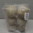 3.15" Christmas Ball Ornaments Glitter Shatterproof Christmas Tree Ornaments Sequin Xmas Hanging Balls Decorations for Wedding Party Holiday(Gold, 12pc-8cm)