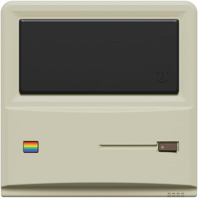 AYANEO AM01 Retro Mini PC, AMD Ryzen 7 5825U, Barebone Mini Desktop Computer Without RAM/SSD/OS, Retro Design, 4K Output, WiFi 6, Dual HDMI/DP, Compact Mini Computer for Gaming & Office