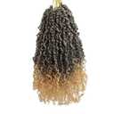 10 Inch Pre-Looped Yanky Twist Crochet Hair, 30 Strands/Pc, Mini Passion Twists, Senegalese Braiding Hair (T27, 8 Pcs/Pack)