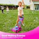 SLOOSH Bubble Lawn Mower Toddler Toys - Spill-Proof Bubble Machine Pretend Gardening Toy for Age 1 2 3 1-3 Year Old Toddler Indoor Outdoor Use, Baby Girl Push Toys Easter Birthday Gift (Pink)