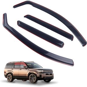 ZZDSNJ in-Channel Rain Guards 4-Piece Compatible with 2024-2025 Hyundai Santa fe Window Visors Side Window Deflectors Vent Visor Shield Shade