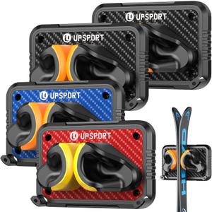 UPSPORT
Ski Rack 4Pack, Ski/Snowboard Wall Mount, Skateboard Wall Mount, Fits Any Ski/Snowboard, Holds Up to 100lbs, Winter Gear Organizer, Vertical Ski Storage Rack for Home & Garage (Orange-Black, Orange-Blue, Yellow-Red)