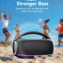 Speakers Bluetooth Wireless: 80w Loud Speaker with Bass, 30H Playtime, IPX7 Waterproof, Large Speakers for Work, Outdoor, Workshop, Garage, Portable Speaker with TWS