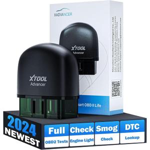 XTOOL Advancer AD20 OBD2 Scanner Check Engine Light Diagnostic Scan Tool for iPhone/Android, OBDII Scanner for Car, Mode 6, Live Data, Freeze Frame, Performance/Voltage Test