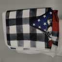 Artoid Mode Buffalo Plaid USA Stars Patriotic 4th of July Kitchen Towels Dish Towels, 18x26 Inch Memorial Day Decoration Hand Towels Set of 4