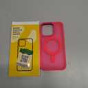 Newfuture Magnetic for iPhone 15 Pro Case [Compatible with Magsafe] [Military Grade Drop Protection] Translucent Matte Anti-Fingerprint Shockproof Phone Case for iPhone 15 Pro 6.1 inch, Hot Pink