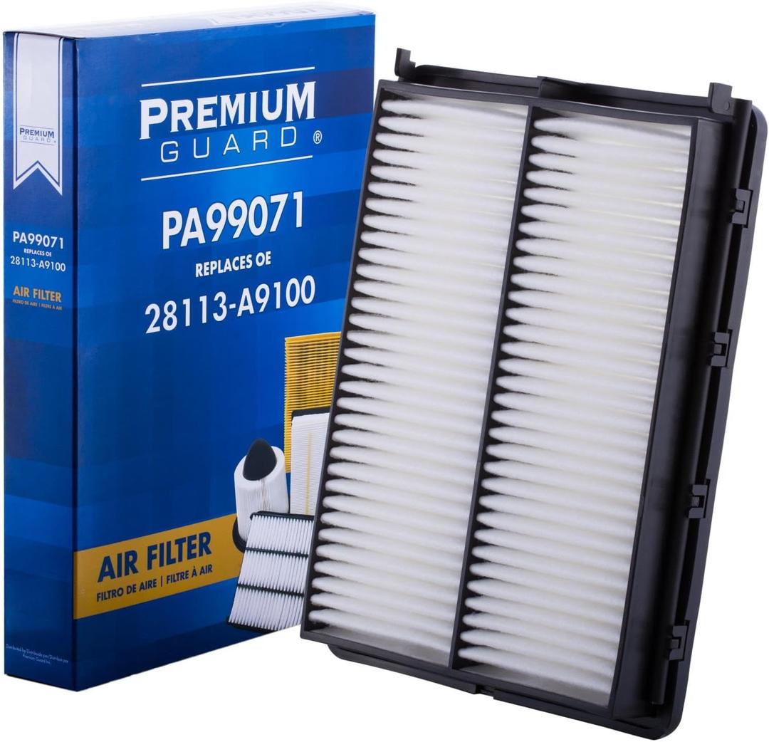 Premium Guard Engine Air Filter PA99071 Fits 2020-2025 Kia Telluride, 2020-2025 Hyundai Palisade, 2016-2020 Kia Sorento, 2019-2020 Hyundai Santa Fe, 2015-2021 Kia Sedona