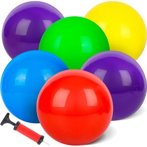 Amor Present 6PCS Playground Ball, 8.5 Inches Bouncing Kick Ball for Kids, Giant Rubber Dodgeballs with Hand Air Pump, for Indoor Outdoor (Medium) Amor Present 6PCS Playground Ball, 8.5 Inches Bouncing Kick Ball for Kids, Giant Rubber Dodgeballs with Hand Air Pump, for Indoor Outdoor (Medium)